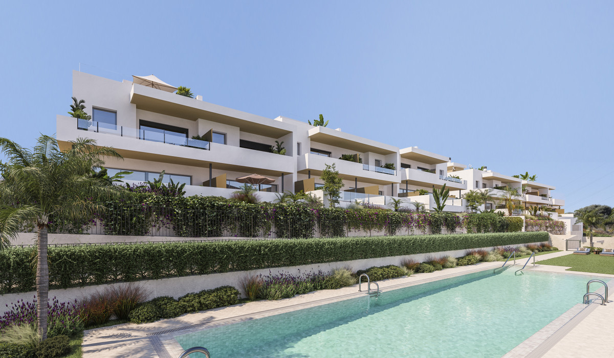 Attire Estepona – Estepona - luxury white residential complex with tiered gardens and communal pool