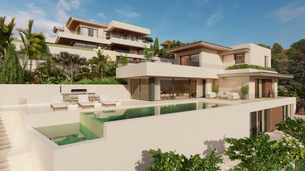 SOLARA I – Altos de los Monteros - luxury exterior with infinity pool, sun terrace and modern multi-level villa facade